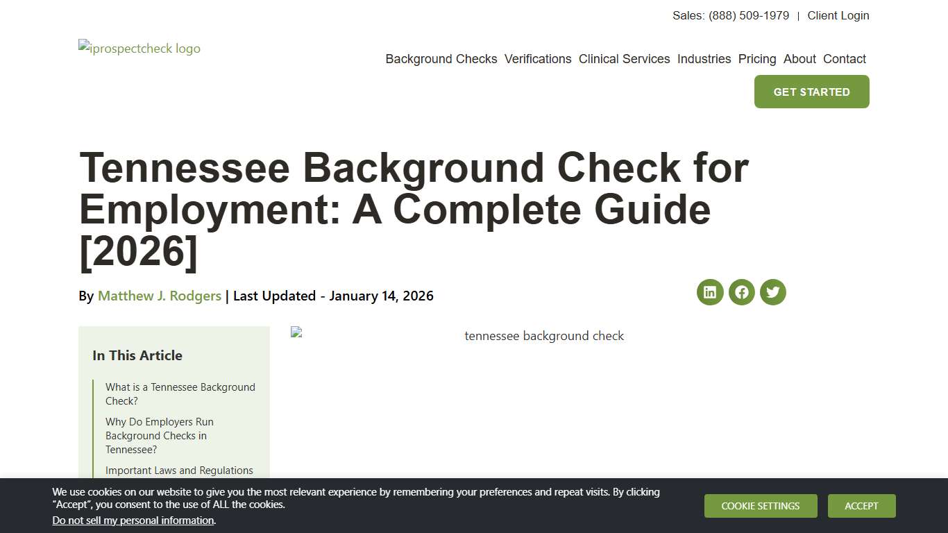 Tennessee Background Check for Employment: A Complete Guide [2026]