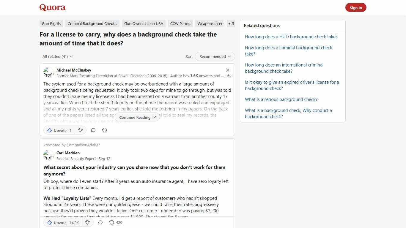 For a license to carry, why does a background check take the amount of time that it does? - Quora