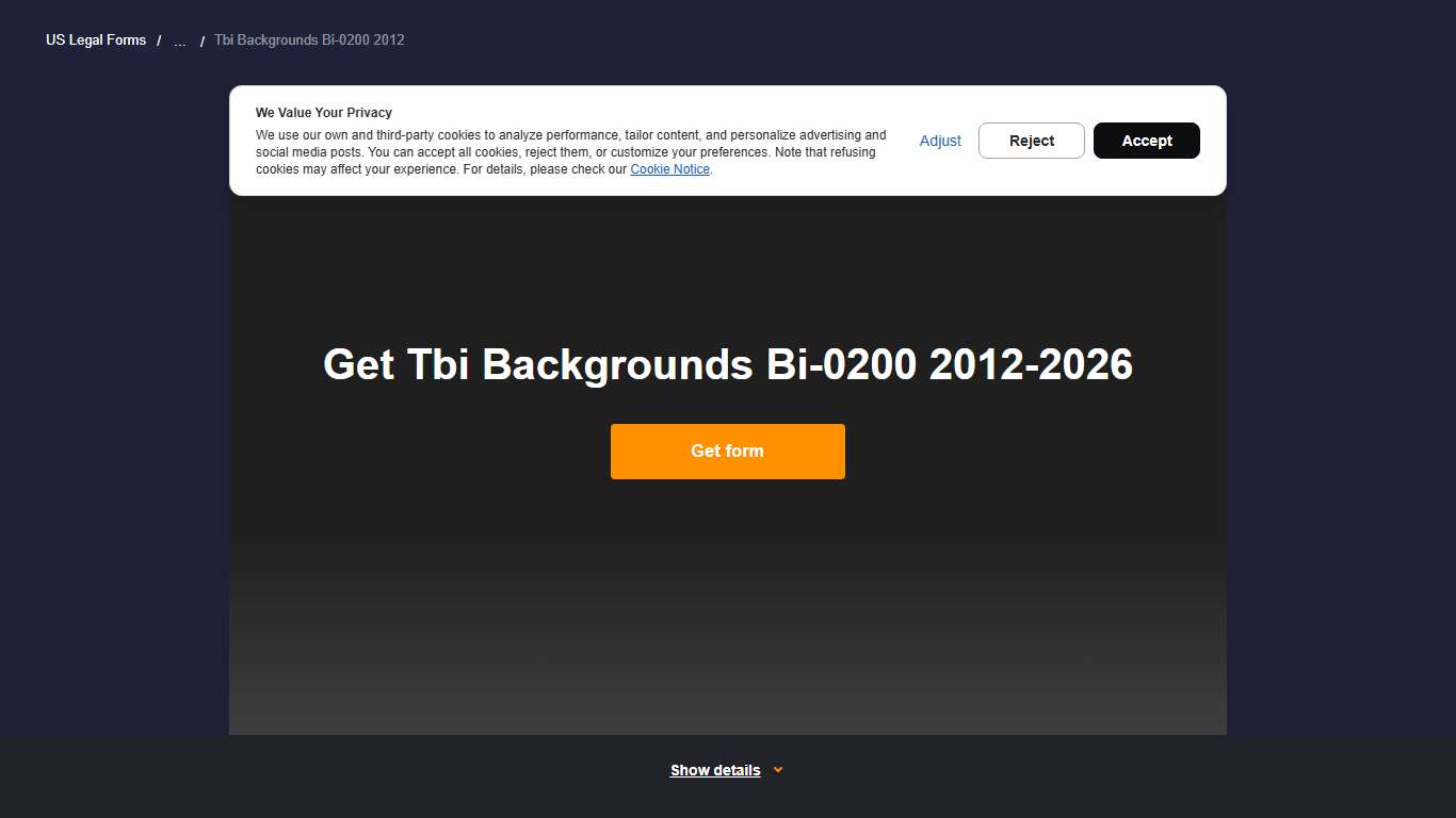 TBI Backgrounds BI-0200 2012-2026 - Complete Legal Document Online